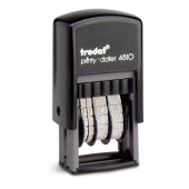 TRODAT PRINTY 4810 SELF-INKING  .140&quot; (3MM)  DATE STAMP